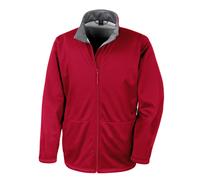 (S, Red) Result Core Mens Soft Shell 3 Layer Waterproof Jacket