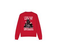 (S, Red) Star Wars Unisex Adult Lack Of Spirit Darth Vader Christmas Sweatshirt