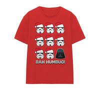 (S, Red) Star Wars Womens/Ladies Empire Bah Humbug T-Shirt