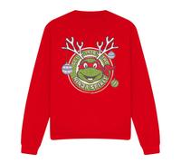 (S, Red) Teenage Mutant Ninja Turtles Unisex Adult Into The Ninja Spirit Christmas Sweatshirt