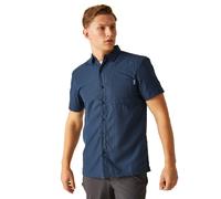(S) Regatta Men's Mindano VIII Short Sleeve Shirt - Navy Moonlight Denim