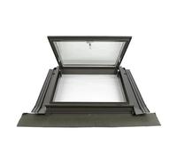 S Replacement for Roof - High-Sealed Basement Window with Drainage - Manual Roof Hatch for Attic/Sunroom (45°, LxW 60x65cm/23.6x25.6)