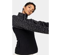 S Roxy Womens Sayna Half Zip Fleece Black Size