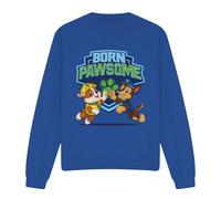 (S, Royal Blue) Paw Patrol Unisex Adult Born Pawsome Sweatshirt
