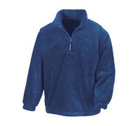 (S, Royal Blue) Result Adults Unisex Polartherm Zip Neck Fleece