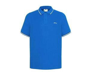 (S, Royal Blue) Slazenger Mens Contrast Tipped Polo Shirt
