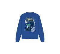 (S, Royal Blue) Star Wars Unisex Adult Swipe Grogu Sweatshirt