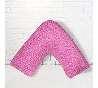 S&S Bedding Orthopaedic Printed V Shaped Polycotton Pillowcase Super Soft Best For Back & Neck Support/Maternity/Nursing, Unique Designs V Pillowcase Cover Only (Pattern 1)
