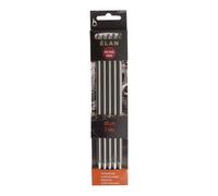 S/S KP DE 20CMX7.00 - Knitting Pins: Double-Ended: Set of Five: Stainless Steel: Elan: 20cm x 7.00mm - Pony Groves & Thames Multi One Size