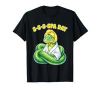 S-S-S-Spa Day Snake Pun Towel Wrap Cucumbers Funny Reptile T-Shirt