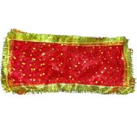 S,S Store Mata Ki Chunari, Decorative Red Cloth for Asan, Phatka for All Goddesss, Indian Traditional Chunri for Hindu God Holy Chunni(Medium Size 24" x10" Inch, Pack of 2)