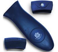 S&S UKessentials Classic Hot Handle Holders - Heat Resistant Pan Handle Covers, Non-Slip (Black, 3 Pcs)