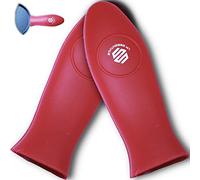 S&S UKessentials Classic Hot Handle Holders - Heat Resistant Pan Handle Covers, Non-Slip (Red, 2 Pcs)