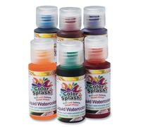 S&S Worldwide 1-oz. Color Splash!® Liquid Watercolors - Set of 6