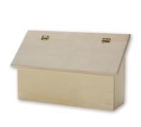 S&S Worldwide Unfinished Wood Letter/Mail Box. Fully Assembled & Ready to Decorate With Paint, Stain, Markers & More, Great For Kids Play Mailbox, Sandpaper Included, 12"W x 3-1/2" D x 8" H.