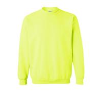 (S, Safety Green) Gildan Heavy Blend Unisex Adult Crewneck Sweatshirt