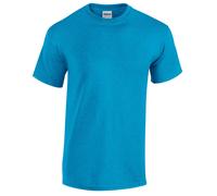 (S, Sapphire Blue Heather) Gildan Mens Heather Heavy T-Shirt