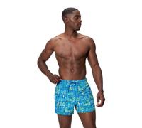 (S, Sapphire Blue) Speedo Mens Redondo Edge Volley Swimming Swim Shorts
