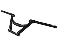 S SENQI Durable Steel Bicycle Handlebars - 710mm Width x 200mm Rise 22.2mm/31.8mm Stem Clamp, Universal Fit for Comfortable Riding Experience