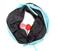 S-Shape Cat Tunnel, Collapsible Polyester Pet Tubes Toy with S Shape Tunnel, Toys Tube Tunnels Crinkle Crackle Paper Peephole Rattle Ball Play Happy Up Indoor Outdoor Toys