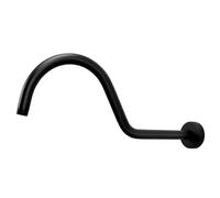 S Shape Shower Arm Steel 17inch Length Enhances Bathroom Aesthetics Modern Designing Contemporary for Renovations Detail Oriented Renovations