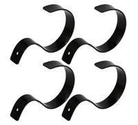 S-Shaped Acrylic Belt Display Rack, 4Pcs Black Merchandising Stand | Creative Storage for Supermarkets and Belt Shops, Sturdy Decorative Holder, Merchandise Display Shelf