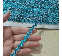 S-Shaped Curved Edge with Sequin Fabric Lace Ribbon DIY Cheongsam Dress Skirt Toy Doll Shining Headdress Bar Code-See The Picture_a-1 Yard