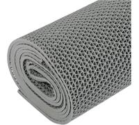 S-Shaped Drainage Mat, Drainage Commercial Rug Floor Matting Roll, 0.22'' Thick Wet Area Non-Slip Door Mats, Versatile Floor Mats for Bathroom Pool,Gray,0.9x3m/3x10FT