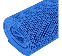 S-Shaped Drainage Mat, Drainage Commercial Rug Floor Matting Roll, 0.22'' Thick Wet Area Non-Slip Door Mats, Versatile Floor Mats for Bathroom Pool,Blue,0.9x1m/3x3.3FT