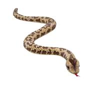 S-Shaped Snake Plush Toy Doll 50cm Soft Stuffed Cartoon Reptile Animal Simulation Python Figure with Curved Body for Kids Halloween Decor Prank Props or Chinese Zodiac Display