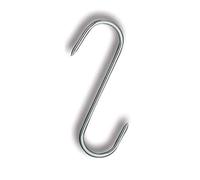 S Shaped Stainless Steel Meat Hooks (10pcs) by Fischer-Bargoin (16cm) (Approx 6")