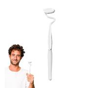 S Shaped Toothbrush, Multi-Functional S-Shaped Toothbrush with Soft Bristles, Scientific Vertical Brush Comprehensive Care for Teeth and Gums, Ultra Soft Manual for Adults (White)