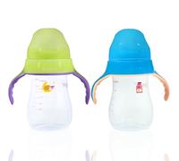 S Shield Baby Glow in The Dark Feeding Bottle with Handle - 9oz/260ml - 12M+ - DRIP Free, BPA Free, PP (Pack of 2)