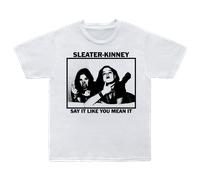 (S) Sleater-Kinney Say It Like You Mean It (White)T-shirt S
