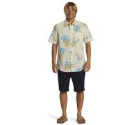 (S, Snow White Aop Mix Bag Ss) Quiksilver Mens Apero Classic Casual Hawaiian Button-Down Short Sleeve Shirt