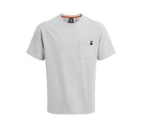 (S, Soft Grey) Craghoppers Mens Wakefield Workwear Marl Pocket T-Shirt