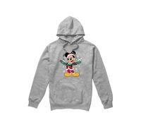 (S, Sport Heather) Disney Mens Merry Christmas Mickey Mouse Hoodie