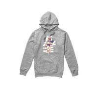 (S, Sport Heather) Disney Mens Mickey Mouse Colour Fill Hoodie