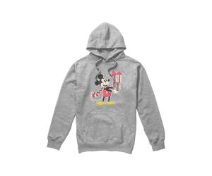 (S, Sport Heather) Disney Mens Mickey Mouse Present Christmas Hoodie