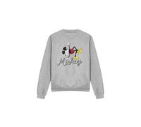 (S, Sport Heather) Disney Unisex Adult Funky Dance Mickey Mouse Mickey Mouse Sweatshirt