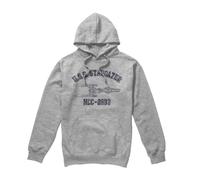 (S, Sport Heather) Star Trek Mens Stargazer Athletic Hoodie