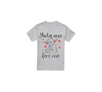 (S, Sport Heather) Star Wars Mens Yoda One For Me Valentine's Day T-Shirt