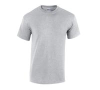 (S, Sports Grey) Gildan Mens Heavy Cotton T-Shirt
