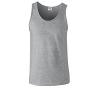 (S, Sports Grey) Gildan Mens Softstyle Tank Top