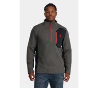 S Spyder Mens Bandit Half Zip Fleece Lt Grey Size