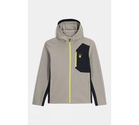 S Spyder Mens Bandit Hooded Fleece Dk Grey Size