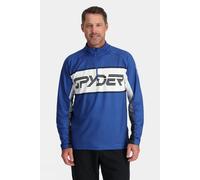 S Spyder Mens Paramount Half Zip Fleece Bright Blue Size
