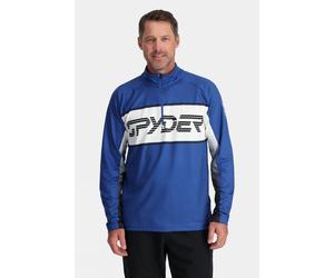 S Spyder Mens Paramount Half Zip Fleece Bright Blue Size
