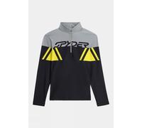 S Spyder Mens Podium Zip Neck Top Yellow Size