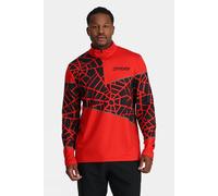 S Spyder Mens Vital Half Zip Fleece Mid Red Size